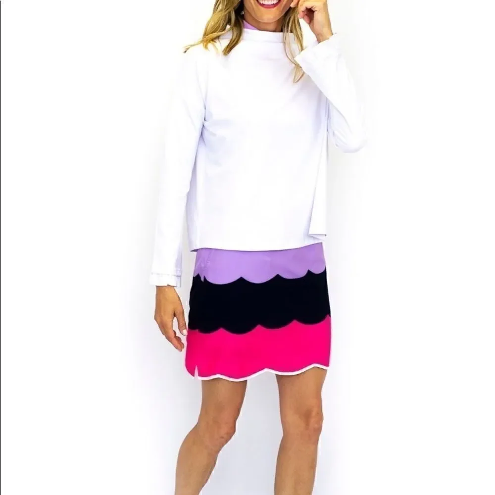 Golftini Scallop Performance Skort